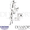 Grohe Eurodisc SE Self-Closing Basin Mixer Tap Spares